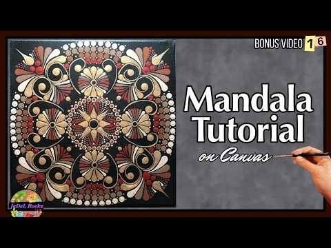 Mandala Painting Tutorial | Canvas Wall Art