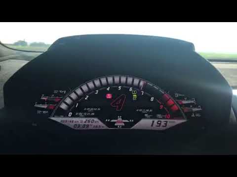 Launch Control Lamborghini Huracán Performante Tacho 0-275 km/h Acceleration