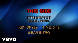 Nickel Creek - This Side (Karaoke)