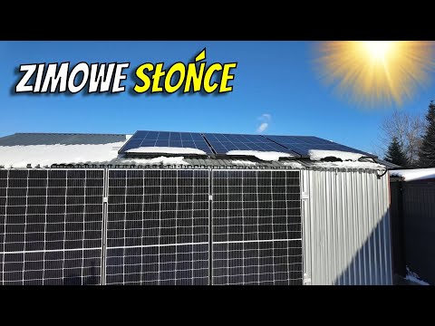 In winter, photovoltaics produce electricity from panels vertically and at an angle