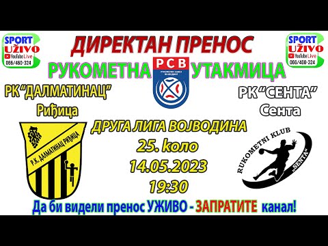RK "Dalmatinac" - RK "Senta" - Druga liga Vojvodina - UŽIVO PRENOS početak 19.30h