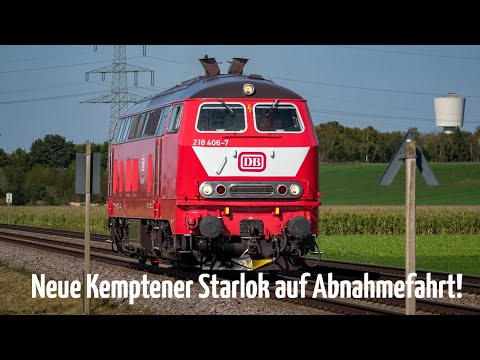 Mit 218 406 hat Kempten eine zweite Starlok der legendären Baureihe 218 für das Allgäu geschaffen!