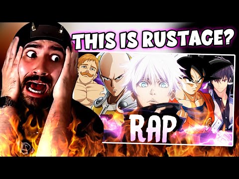 REACTION - OVERPOWERED ANIME CHARACTER RAP | "OP" | RUSTAGE