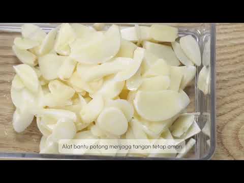Gambar Culinart Alat Pengiris Mandoline Silicone 26 cm - Krem Beige