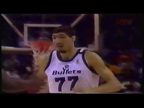 NBA 1997 Blazers Bullets Sabonis vs Muresan