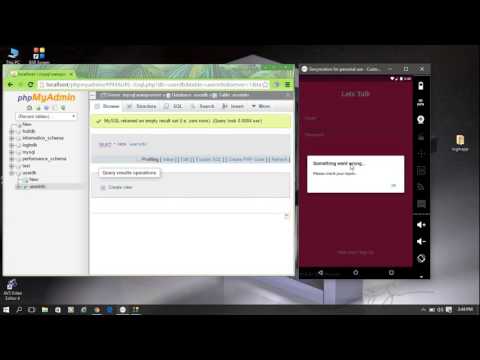 Android Login Register App with MySQL 01  Meet the Application