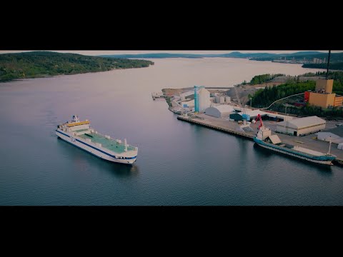 SCAs nya containerhamn i Sundsvall - SCA's new container port in Sundsvall