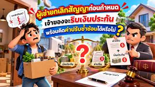 EP.179 ผู้เช่ายกเลิกสัญญาก่อนกำหนด เจ้าของจะริบเงินประกันพร้อมคิดค่าปรับซ้ำซ้อนได้หรือไม่?