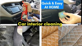 How to clean & polish car interior at home|Step by Step car interior cleaning at home|Car Detailing