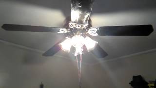 Hampton Bay Huntington Iii Ceiling Fan Now Installed In My