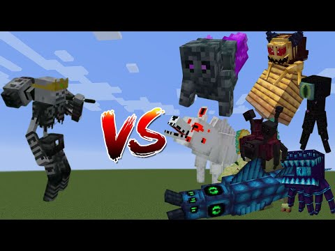 SKELETON KING VS Astemir Forestcraft Bosses in Minecraft