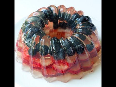 Recipe - Jelly Fruit Cake using Agar Agar