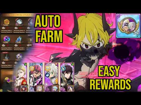 Auto Farm! Final Boss Meliodas and Elizabeth | Seven Deadly Sins: Grand Cross