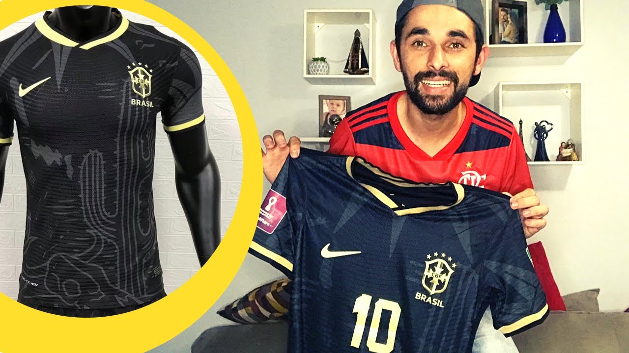 Watch Now CAMISA SELEÇÃO BRASILEIRA PRETA - unboxing CAMISA SELEÇÃO BRASILEIRA PRETA - unboxing