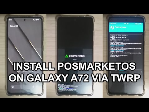 [Galaxy A72] Install postmarketOS via TWRP | Boot linux on Galaxy A72 | Without losing your data