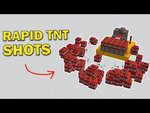 How to Rapid Fire (Semi-Auto) ANY TNT Cannon in Minecraft