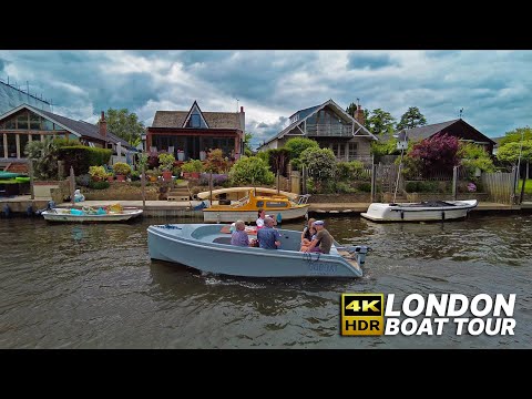 LONDON River Thames cruise ⛴ from Hampton Court to Richmond passing beautiful riverside properties