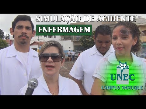 SIMULAÇÃO | Acidente e procedimento de atendimento | ENFERMAGEM (Carlos Chagas/MG)