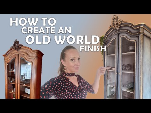How to create an old world look using the ragging technique with chalk paint