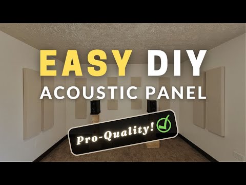 How To Make Acoustic Panels | Simple Acoustic Panel DIY Bass Trap Absorber