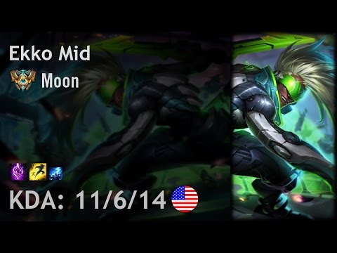 Ekko Mid vs Ziggs - Moon - NA Challenger Patch 6.24
