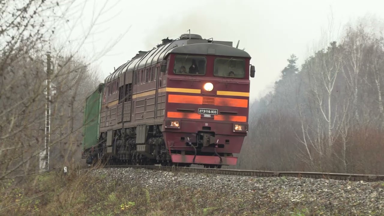 Тепловоз 2ТЭ116-933 на ст. Выру / 2TE116-933 at Võru station
