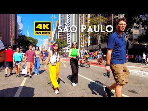 Domingo na Avenida Paulista, São Paulo, Brasil