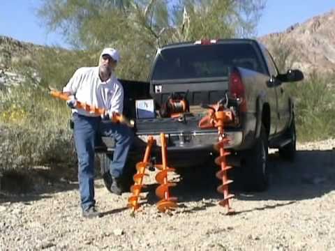 Lewis Multi Drill 4, 6 and 8 inch HD Earth Augers for Lewis chainsaw post hole digger