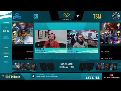 C9 vs TSM Showmatch  - Mid Season Streamathon