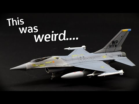 The Academy F-16 Model Kit in 1/144 Scale is a Bit WEIRD . . . Build & Review