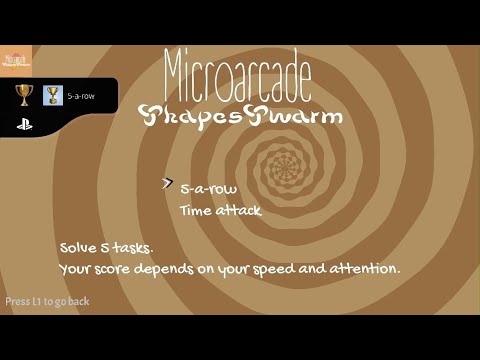Microarcade ShapeSwarm ~ 5-a-row Trophy