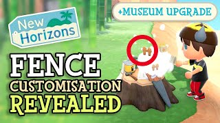 Animal Crossing New Horizons FENCE CUSTOMISATION REVEALED (Museum Upgrade & Cafe Details)