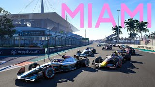 F1 22 Gameplay: FIRST EVER SPRINT RACE IN MIAMI with Broadcast Pitstops, Safety Car & Formation Lap!