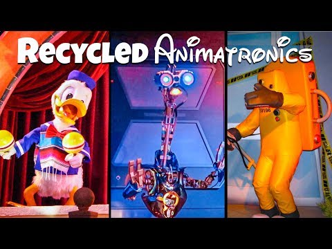 Top 10 Recycled Disney Animatronics Ft DisneyDan!