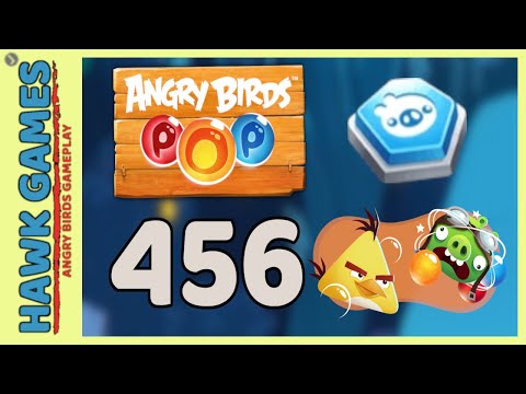 Angry Birds Stella POP Bubble Shooter Level 456 - Walkthrough, No Boosters