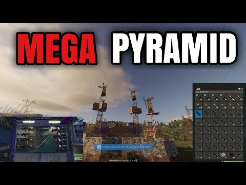 I built an UNRAIDABLE PYRAMID BUNKER BASE in rust - RUST CONSOLE EDITION