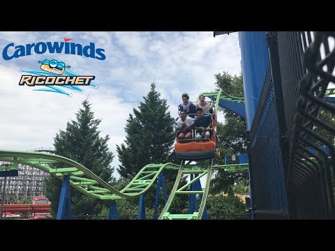Off-ride footage of a Ricochet train