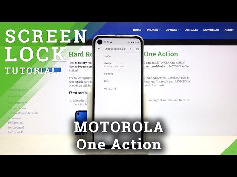 How to Change Lock Method on MOTOROLA One Action – Set Up Screen Lock