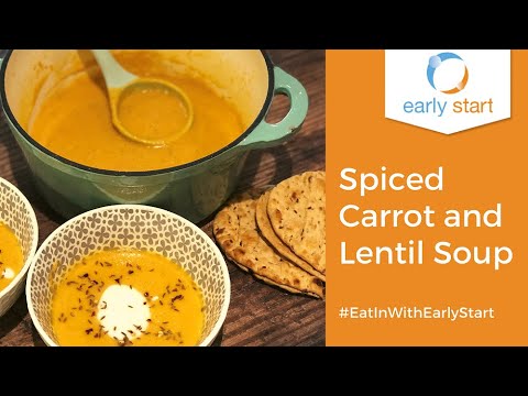 Spiced Carrot and Lentil Soup