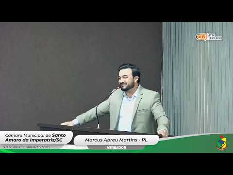 57ª Sessão Ordinária da Câmara Municipal de Santo Amaro da Imperatriz - SC