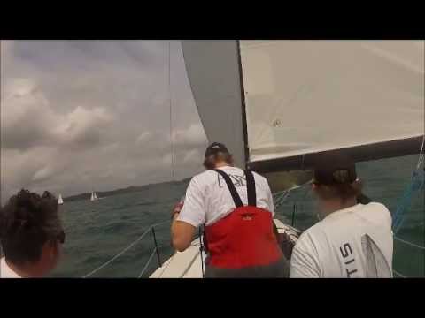 On board Wild Thing BOI Sailing Week.