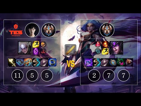 TES knight Diana vs Syndra Mid - KR Challenger Patch 10.11