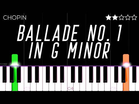 Chopin - Ballade No. 1 in G Minor | EASY Piano Tutorial