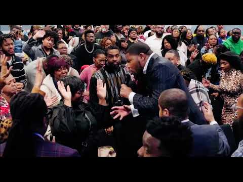 Prophet Brian Carn ministering the saints into deliverance and praise break