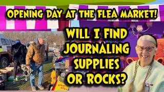 FLEA MARKET! OPENING DAY: WILL I FIND JOURNALING SUPPLIES OR ROCKS?  LEGO MINERAL SET BUILD!