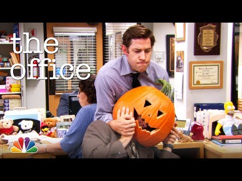 Dwight Gets His Head Stuck in a Pumpkin - The Office