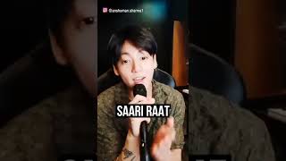 JUNGKOOK SINGING HINDI SONG credits to owner #shorts #BTS #Jungkook video