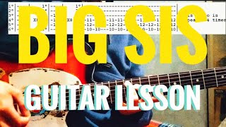 How to play &quot;Big Sis&quot; by Sales on guitar (with TABS)