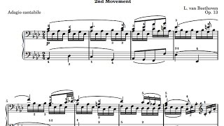 Piano Sonata no. 8 [Movement 2] - Beethoven