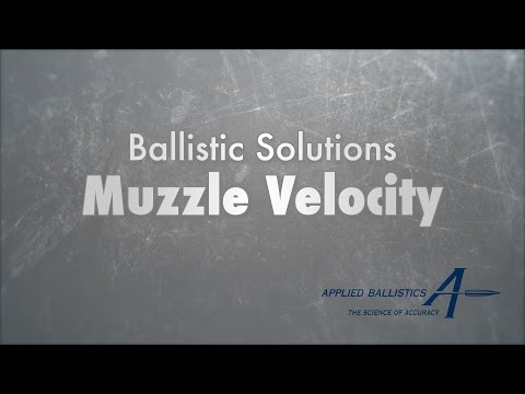 Ballistic Solutions Muzzle Velocity